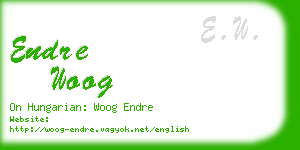 endre woog business card